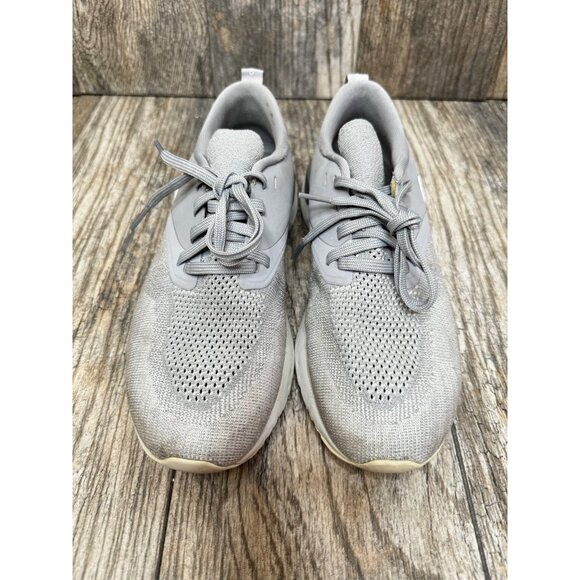 NIKE ODYSSEY REACT FLYKNIT WOLF GRAY WHITE SNEAKERS WOMEN SIZE 8 AH1016 - Picture 8 of 12